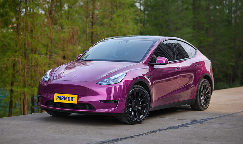 Purple Chrome Vinyl Wrap