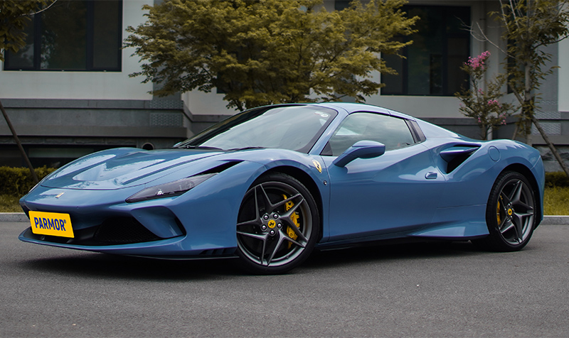 Blue Car Wrap